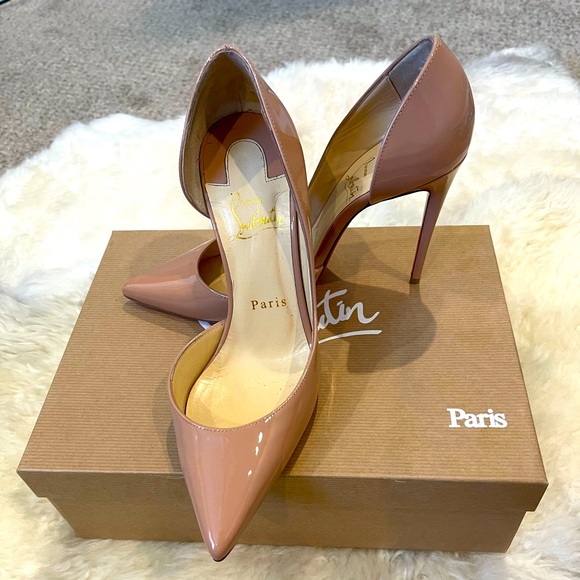 Christian Louboutin Shoes - Christian Louboutin Iriza Nude 100 Patent